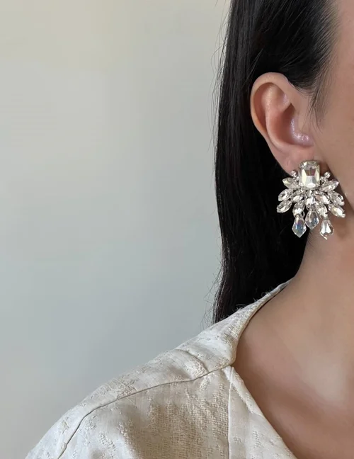 گوشواره جواهری طرح نور