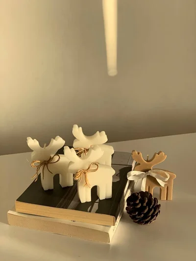 شمع طرح گوزن
