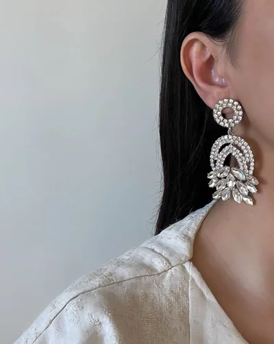 گوشواره جواهری طرح شکوه