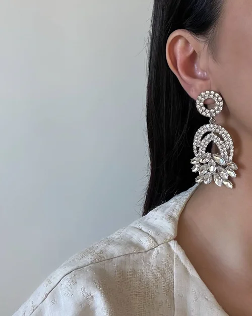 گوشواره جواهری طرح شکوه