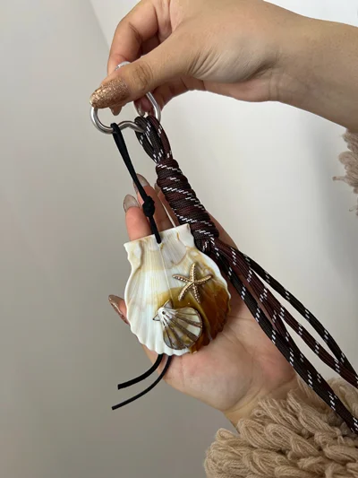 آویز کیف طرح صدف