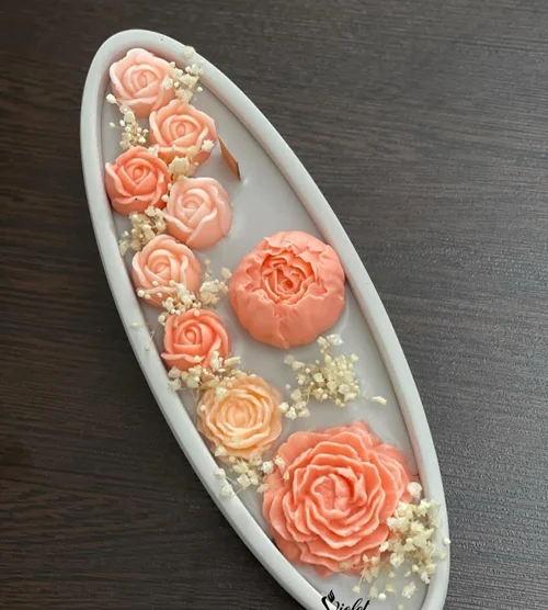 شمع طرح شات قایقی بتنی