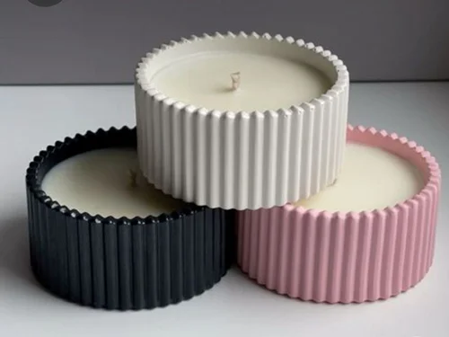 شمع طرح شات شیاردار