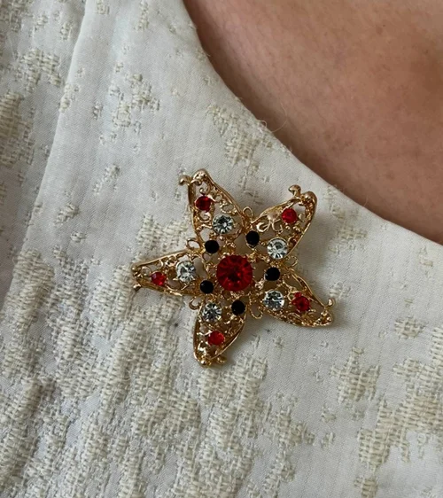 گل سینه طرح ستاره دریایی