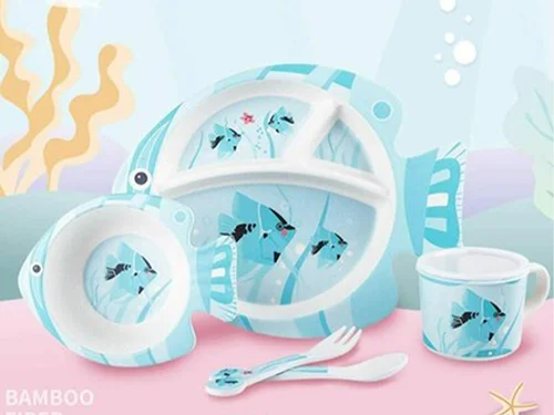 ست ظرف غذا طرح ماهی